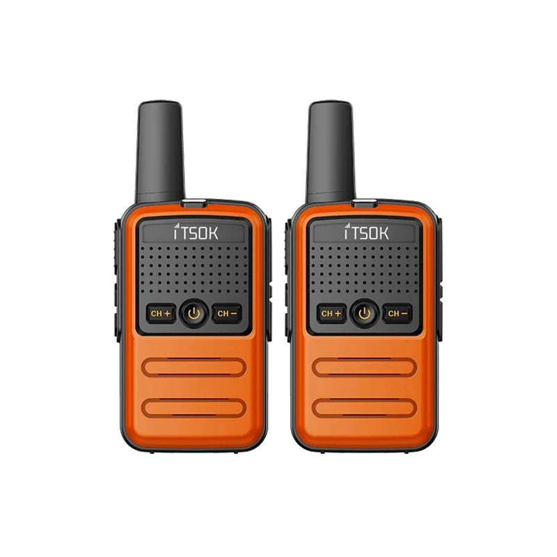 2pcs Mini 1~5 Km Two Way Transceiver Colorful Walkie Talkie Radio