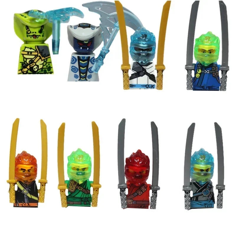 Anime Ninja Figures Building Blocks Mini Action Lego