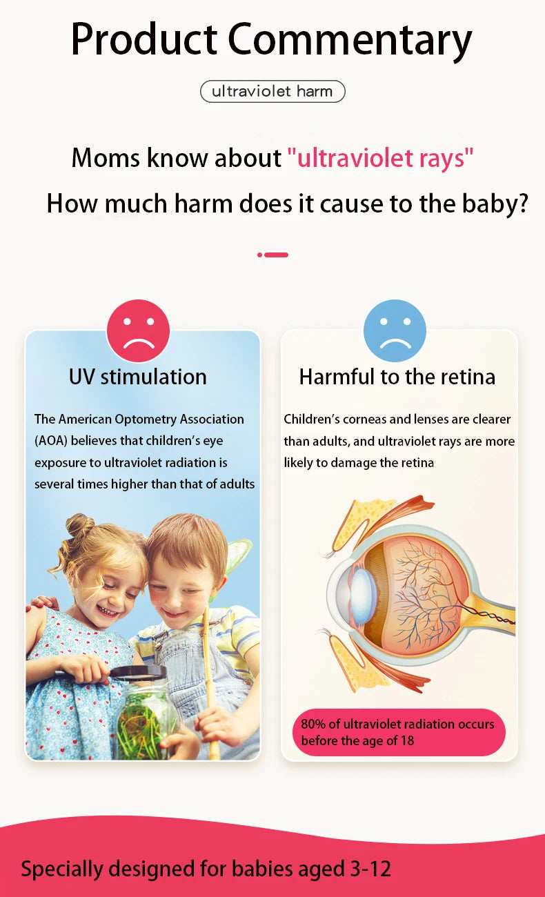 Anti UV Children's Color Sunglasses