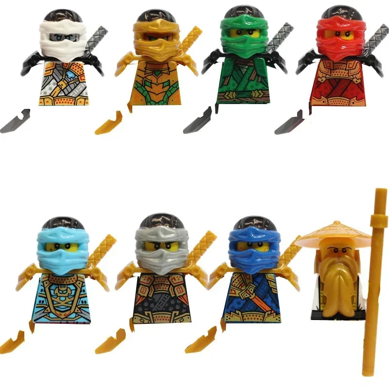 Anime Ninja Figures Building Blocks Mini Action Lego