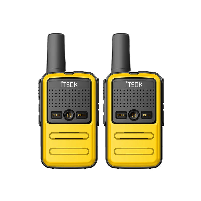 2pcs Mini 1~5 Km Two Way Transceiver Colorful Walkie Talkie Radio