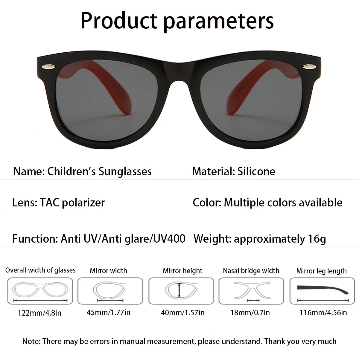 Anti UV Children's Color Sunglasses