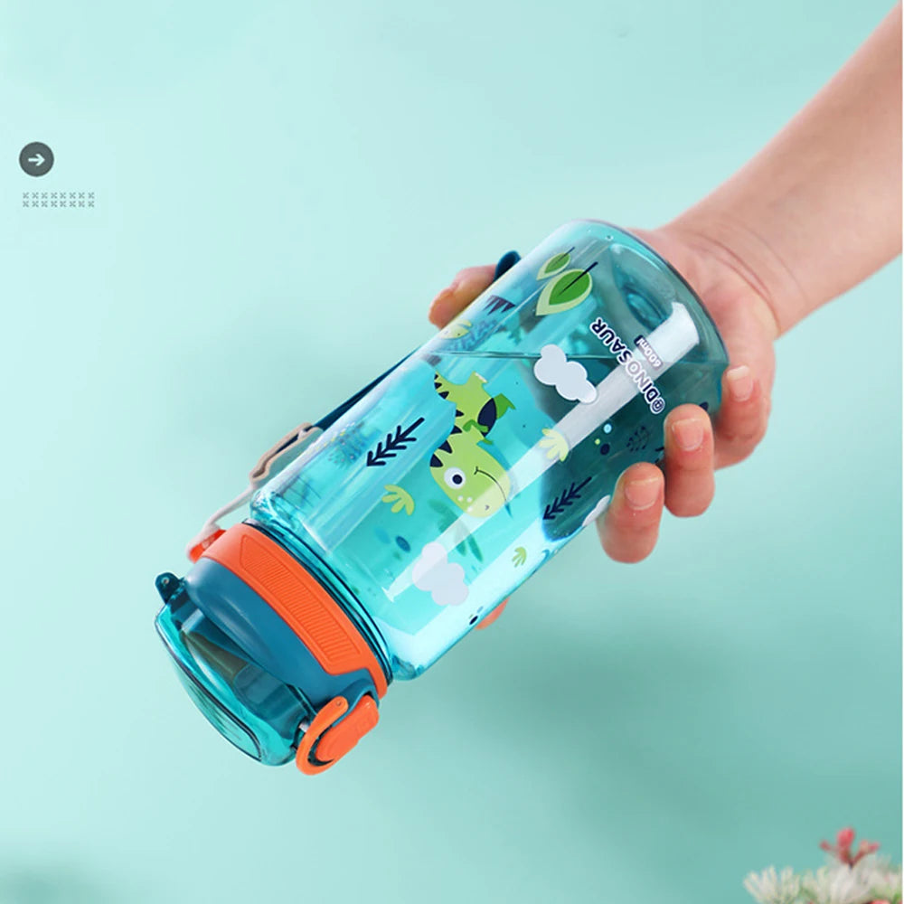 600ml Dinosaur Water Bottle For Kids