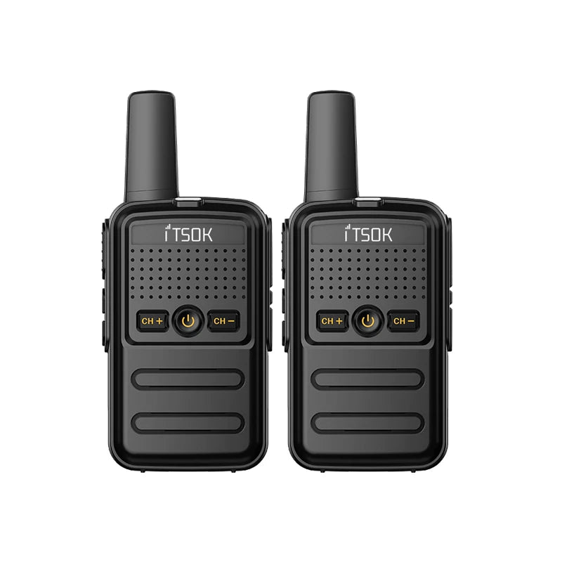 2pcs Mini 1~5 Km Two Way Transceiver Colorful Walkie Talkie Radio