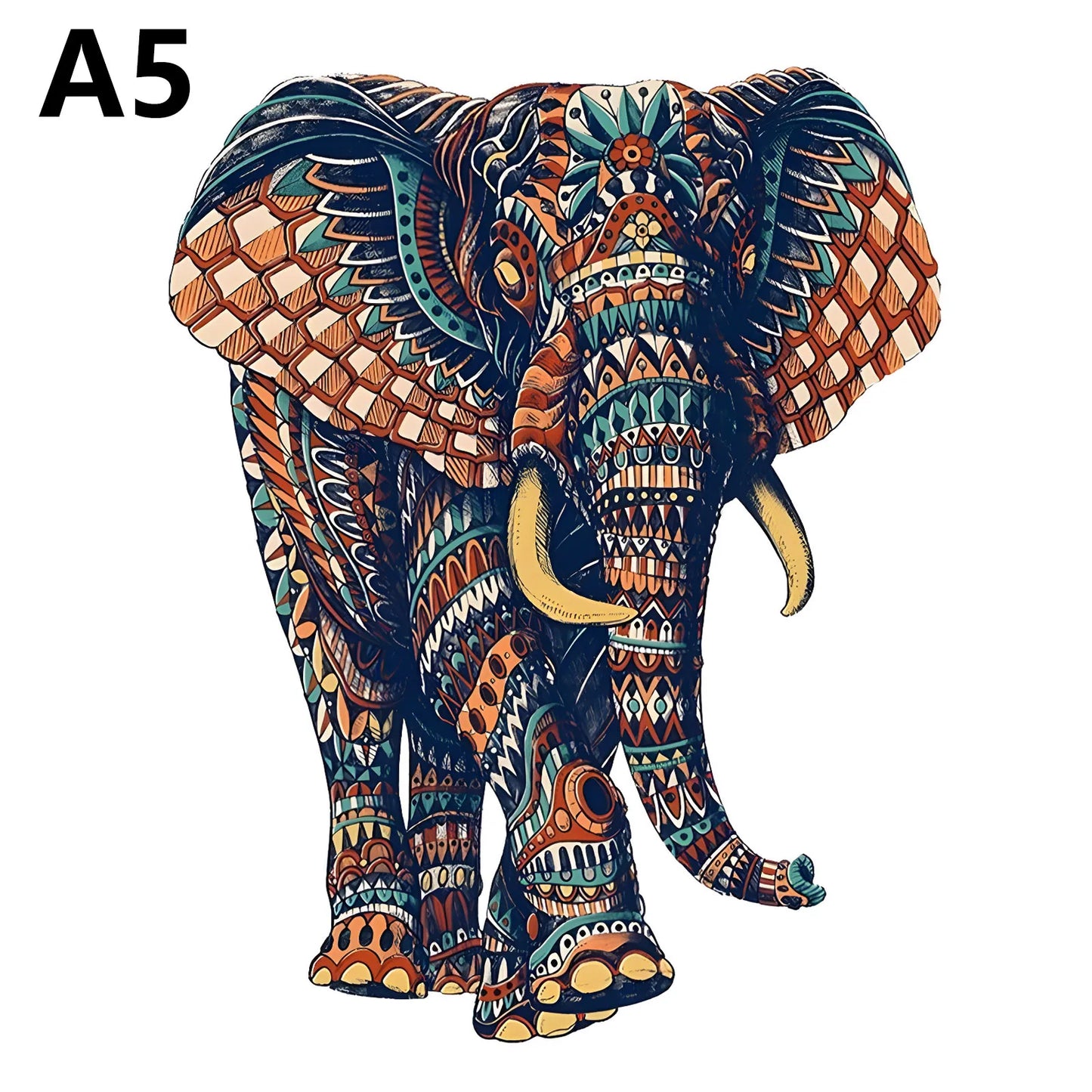 Unique Elephant Wooden Puzzle