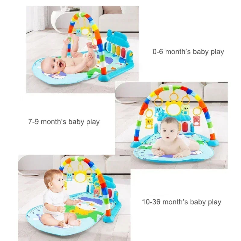 Baby Activity Early Education Piano Keyboard Crawling Blanket Pedal Play Mat