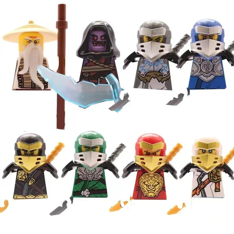 Anime Ninja Figures Building Blocks Mini Action Lego