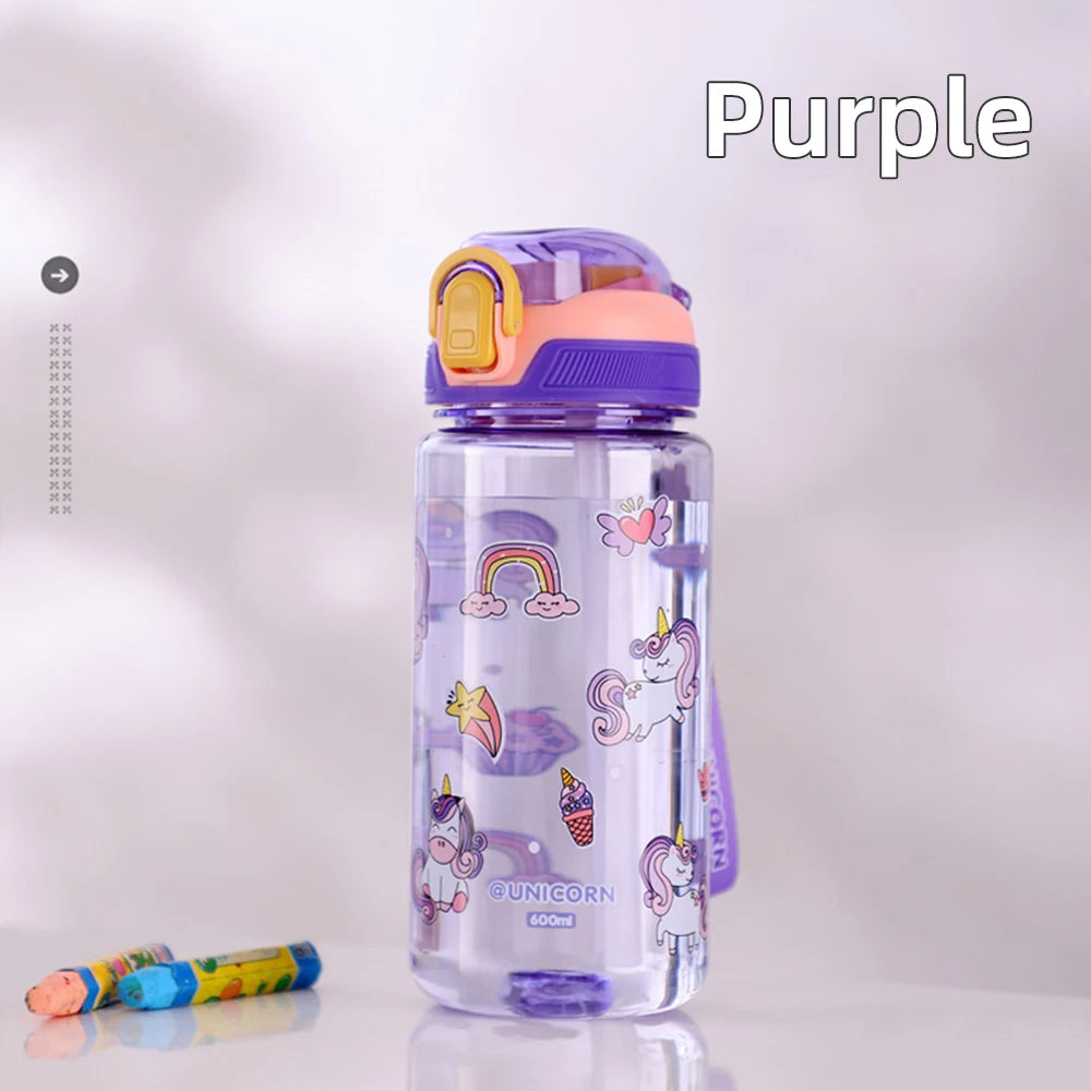 600ml Dinosaur Water Bottle For Kids