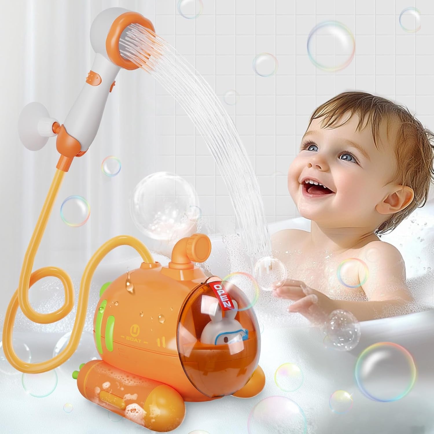 Baby Bath for Toddlers 1-3, Baby Shower Toy, Water Spray Toys,Bathtub Toy for Kids.Baby Sprinklers Toys