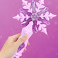 Anime  Frozen Princess Snowflake Glowing Magic Wand Glowing Sound Magic Toys Elsa Anna Dolls Cosplay Prop Girl Kids Gifts