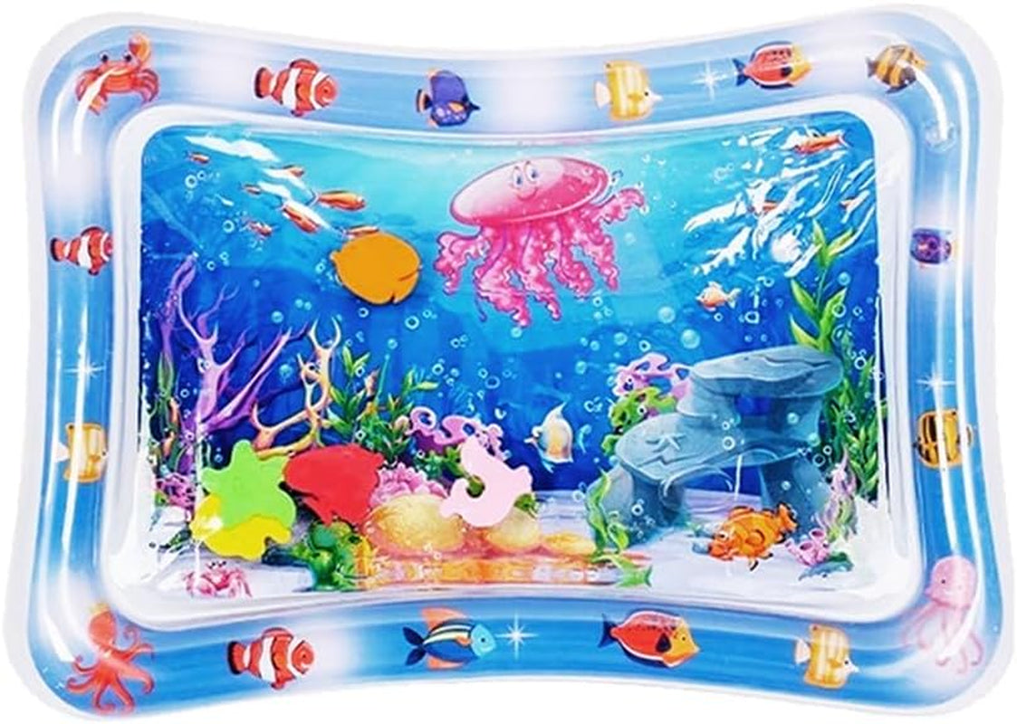Inflatable Tummy Time Water Play Mat for Babies (Jellyfish)