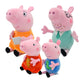 Original Peppa Pig Plush Toys George Holiday Party Decoration Family of 4 Suit Children's Toys Christmas Gifts