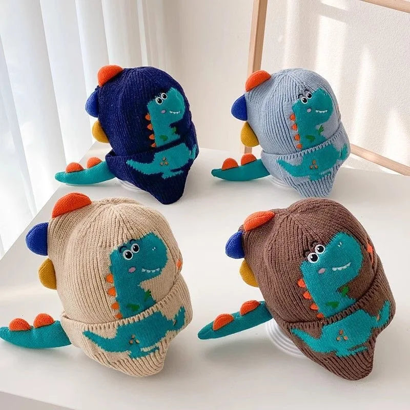 Winter Warm Baby Ear Protection Cartoon Beanies