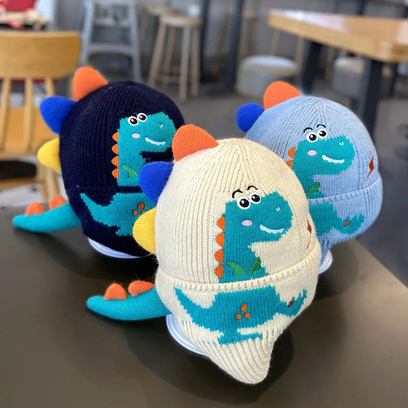 Winter Warm Baby Ear Protection Cartoon Beanies