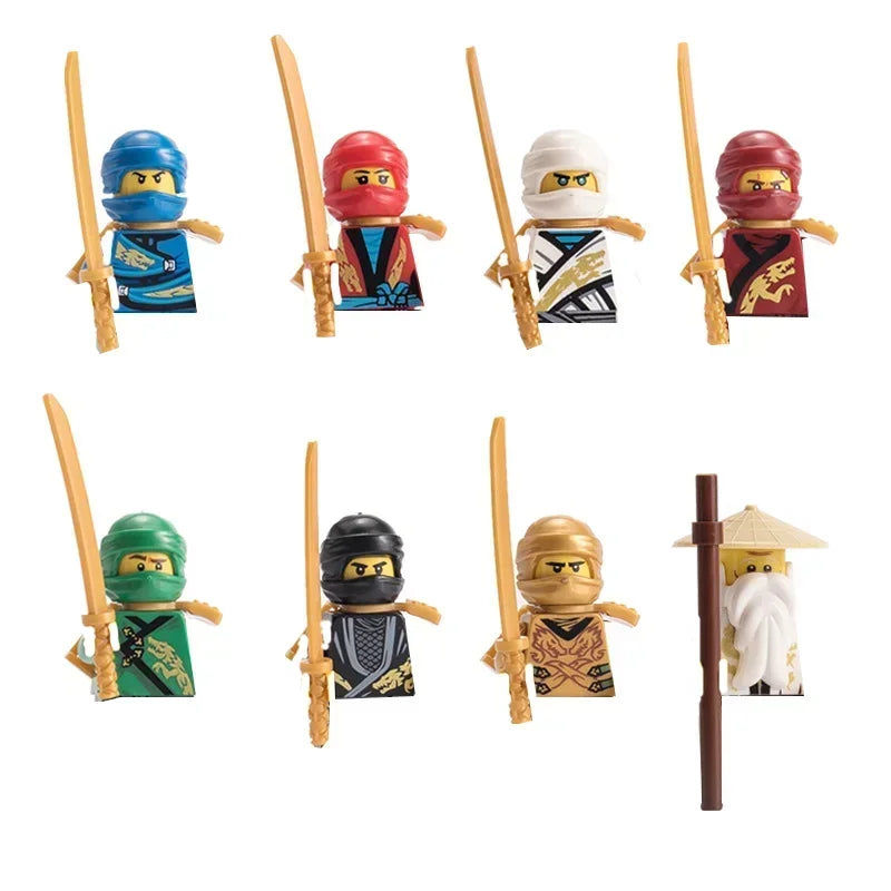 Anime Ninja Figures Building Blocks Mini Action Lego