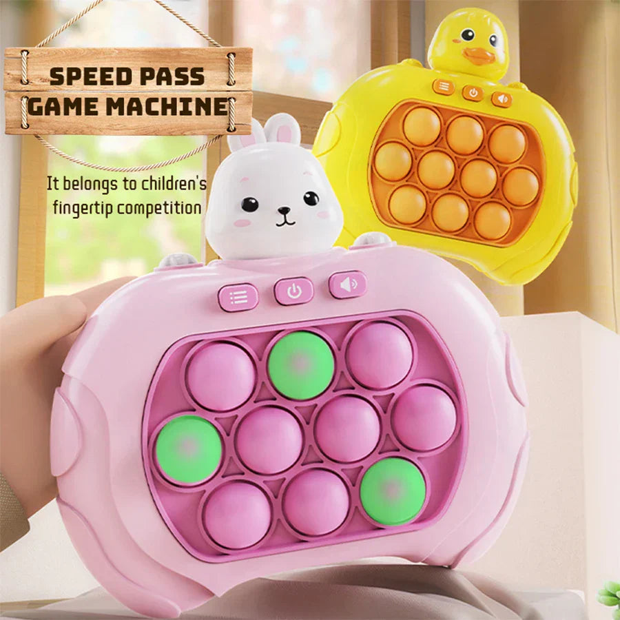 Electronic LED Quick Push Bubble Fidget Game Handle 