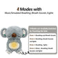 4 Modes Baby Breathing Soothing Elephant Plush Doll Toy 