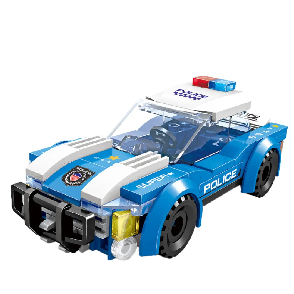 DIY Building Block Police Car Toy Lego