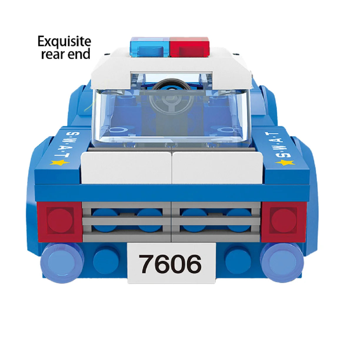 DIY Building Block Police Car Toy Lego