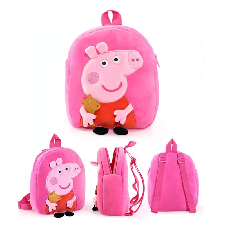 Peppa Pig Plush Backpack Single shoulder bag