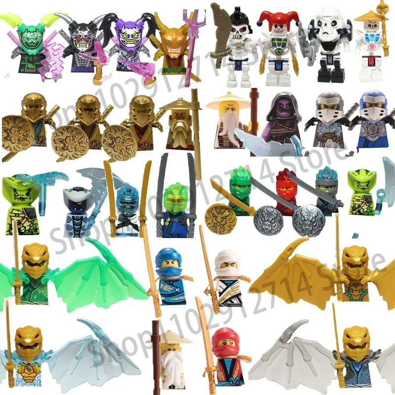 Anime Ninja Figures Building Blocks Mini Action Lego