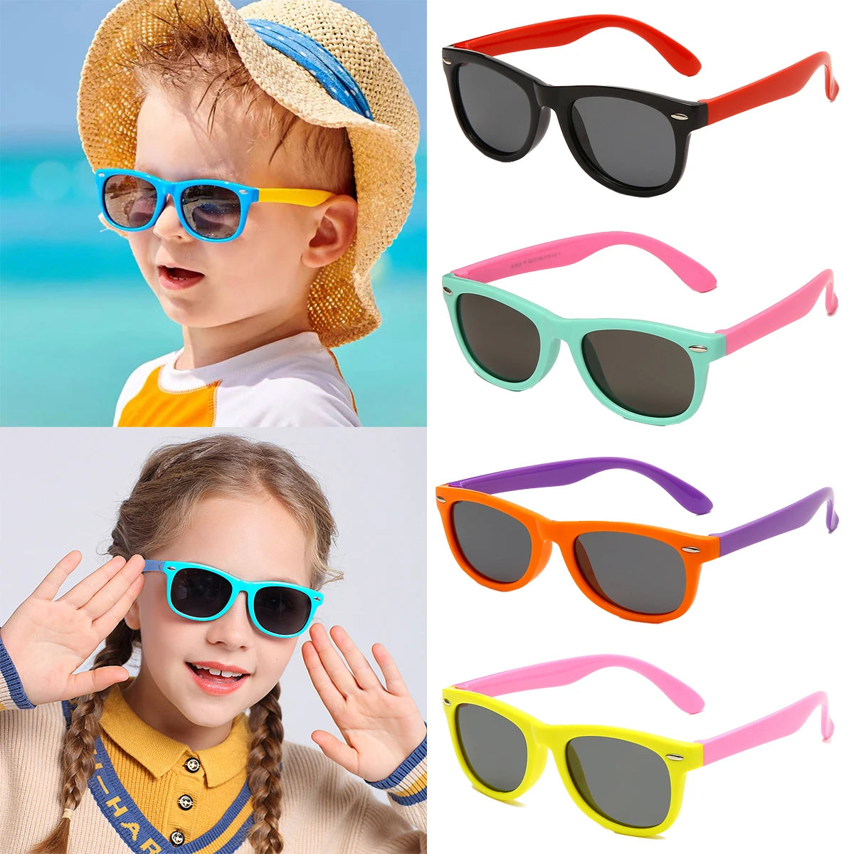 Anti UV Children's Color Sunglasses