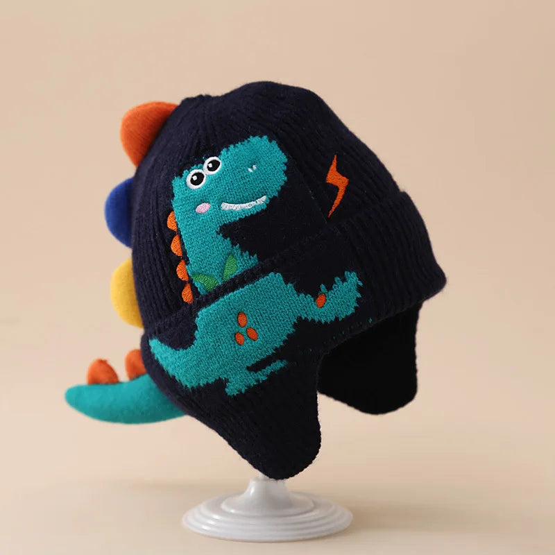 Winter Warm Baby Ear Protection Cartoon Beanies