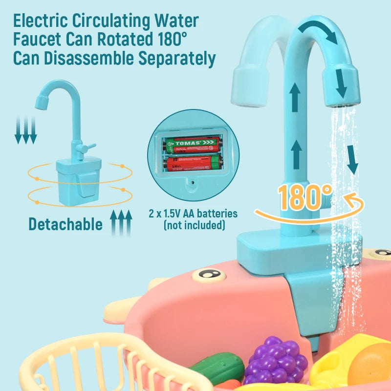 Kids Kitchen Sink Mini Dishwasher