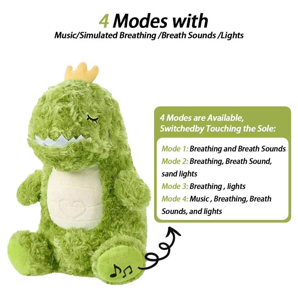 4 Modes Baby Breathing Soothing Elephant Plush Doll Toy 