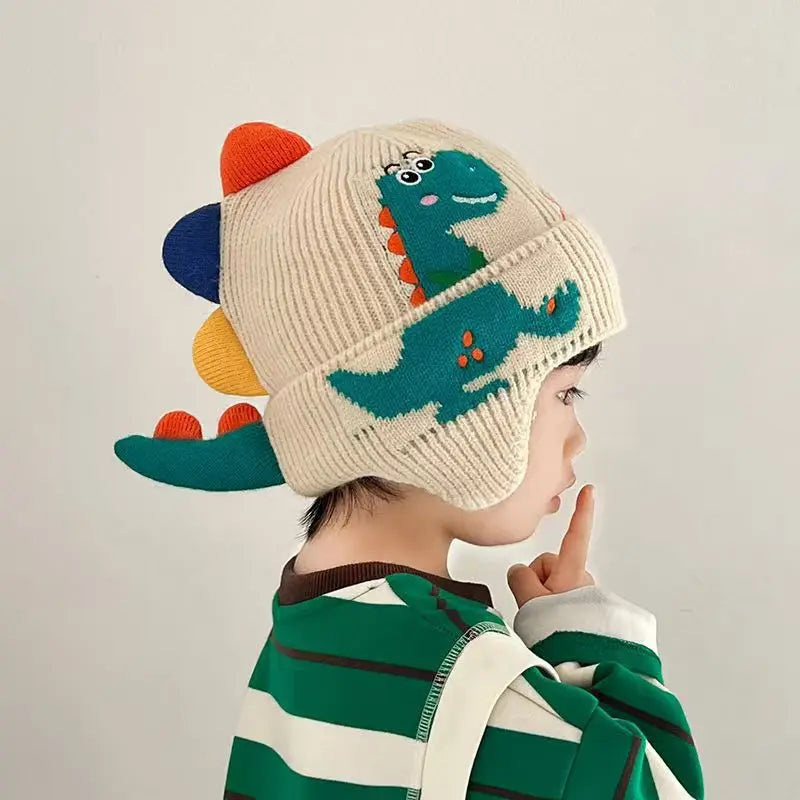 Winter Warm Baby Ear Protection Cartoon Beanies
