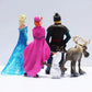 5Pcs/Set Frozen the Snow Queen Princess Anna Elsa Action Figure Kristoff Sven Olaf PVC Model Dolls Collection Birthday Gift Toys