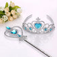 Anime  Frozen Princess Snowflake Glowing Magic Wand Glowing Sound Magic Toys Elsa Anna Dolls Cosplay Prop Girl Kids Gifts
